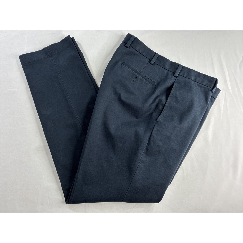 Brooks Brothers Advantage Chino Clark Pants FIT 36x33 (TAG 38x34) Navy Blue
